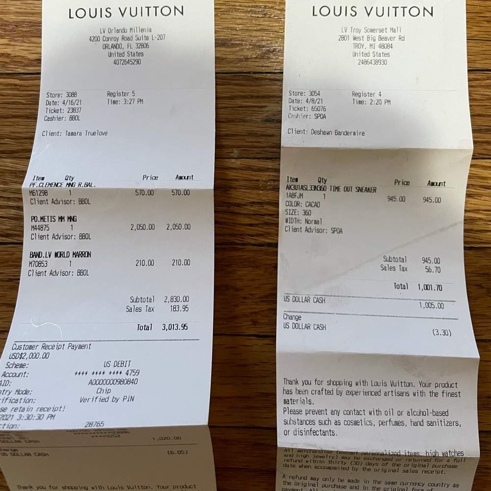 Authentic Louis Vuitton Sneakers - Picture 4 of 4